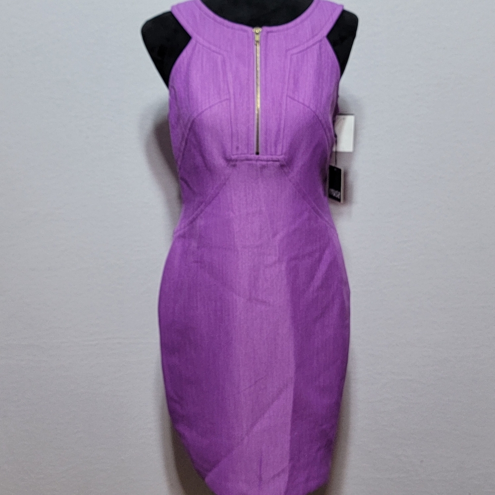 NWT!!! Muse Purple Triangular Back Women's Dress SIZE 8. #742